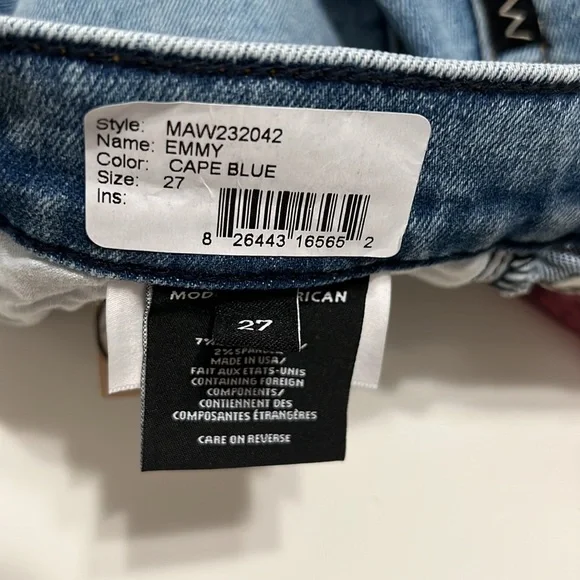 NWT Modern American Emmy High Rise Flare Jeans Size 27 - Picture 11 of 14